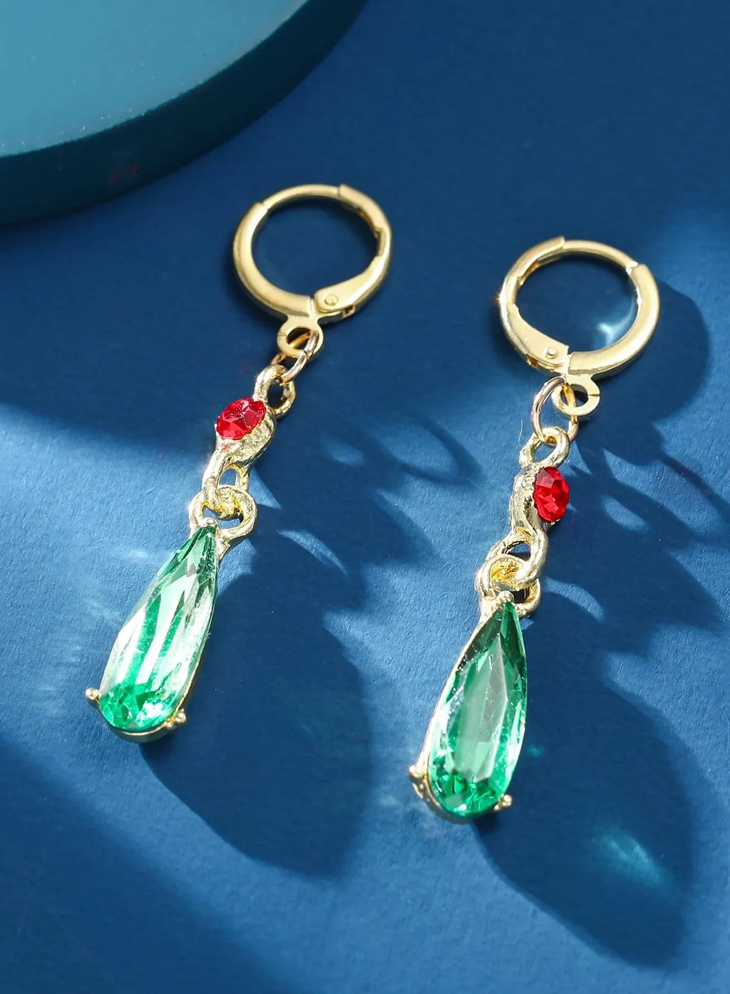 Elegant Zinc Alloy Earrings Women Hayao Miyazaki Howl's Moving Castle Red Beads Gift