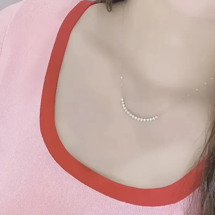 Chic Women's Copper Alloy Necklace with Geometric CZ Pendant Gift