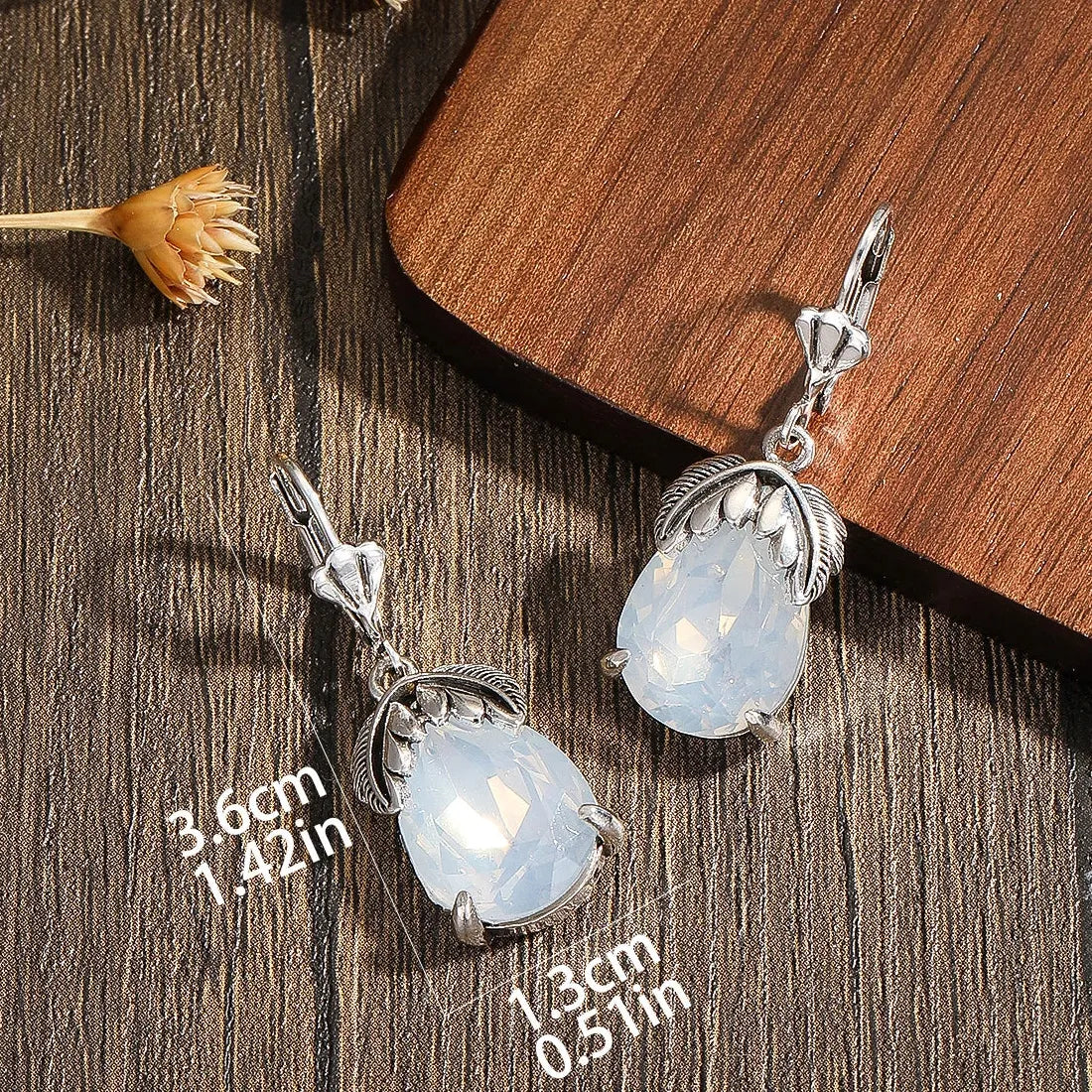 Geometric Double Color Round Resin Stone Dangle Earrings for Women Party Jewelry