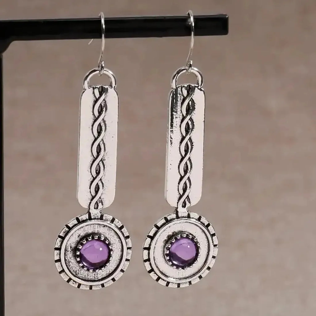Handmade Punk Pendant Earrings for Women Zinc Alloy Simple Cool Jewelry