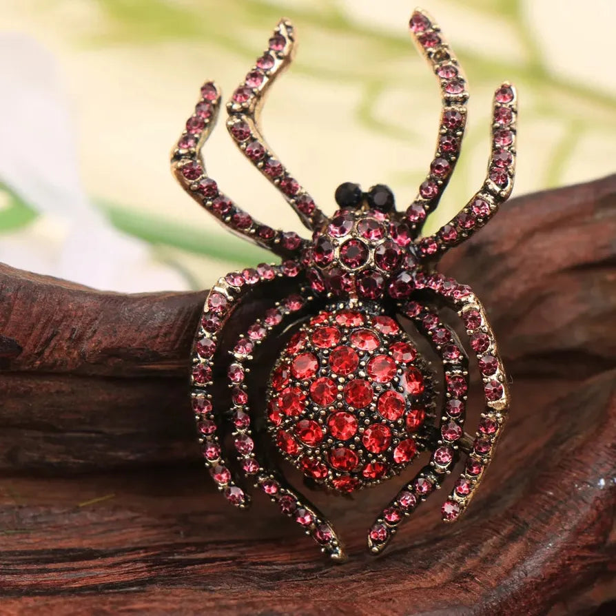 Luxury Elegant Spider Brooch for Women and Men Gift Accessory
