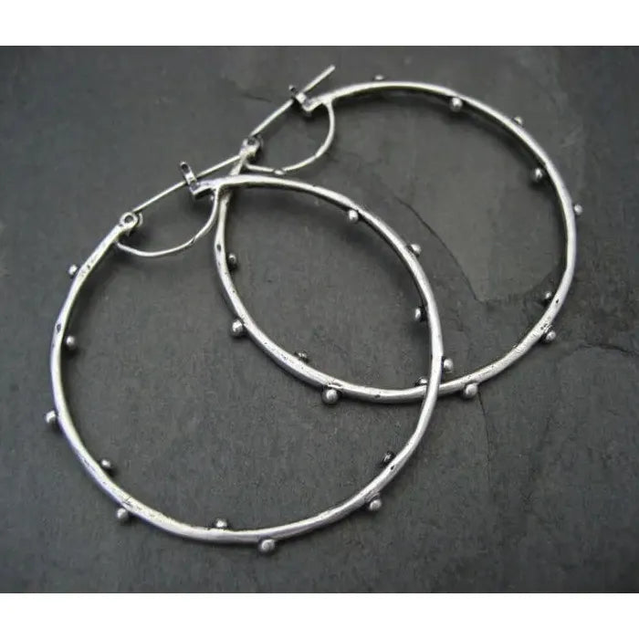 Large Round Zinc Alloy Drop Earrings, Hip-Hop Statement Jewelry for Women