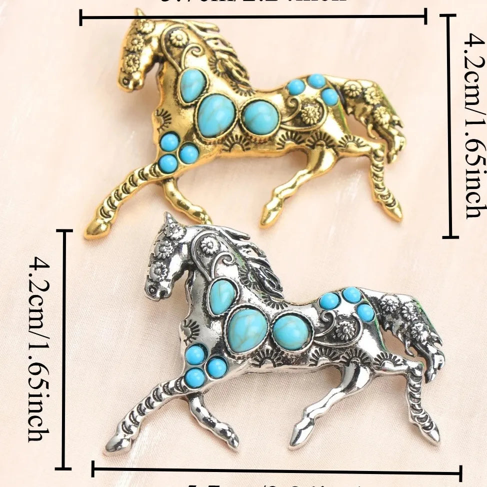 Luxury Horse Brooch for Men & Women Classic Gift Accessory