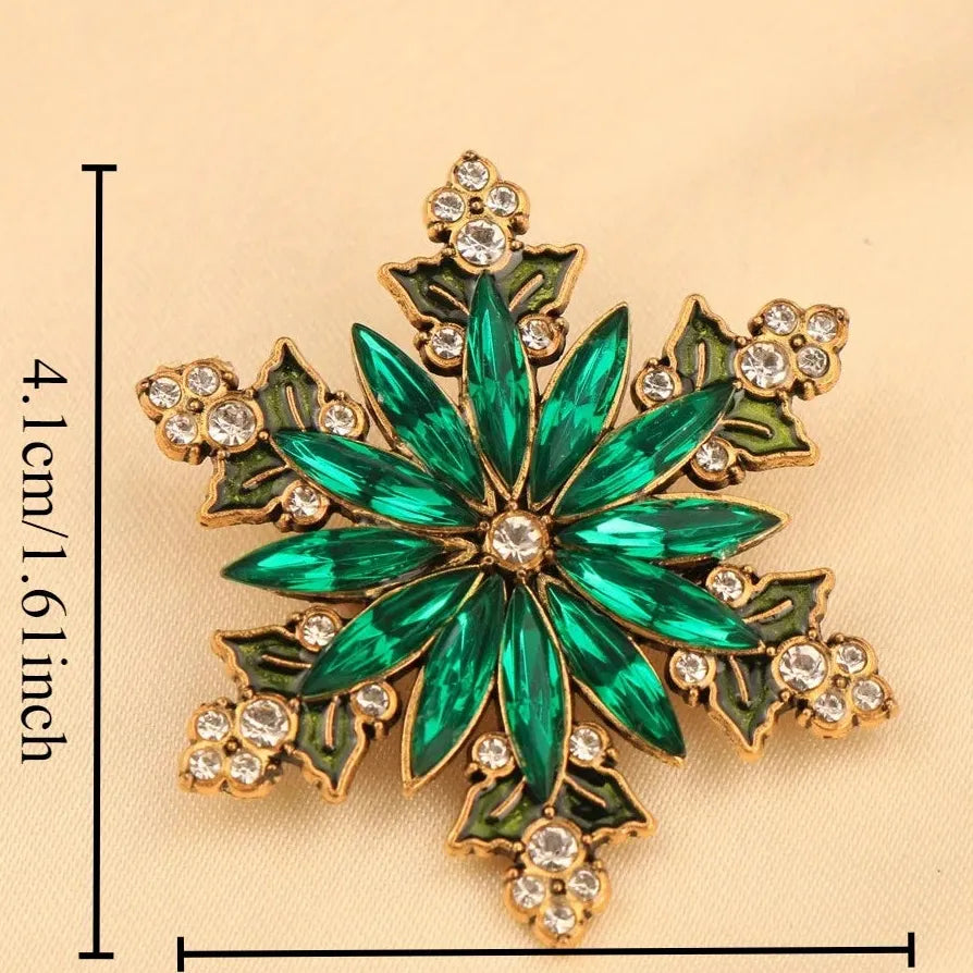 Luxury Snowflake Brooch Classic Elegant Gift for Men & Women