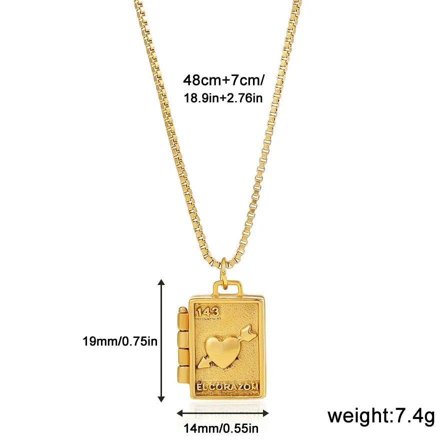 Stainless Steel Openable Moon Photo Frame Locket Pendant Necklace for Women