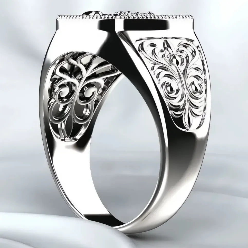 Viking Nordic Mythology Giant Wolf Ring Zinc Alloy Hip Hop Punk Unisex Gift