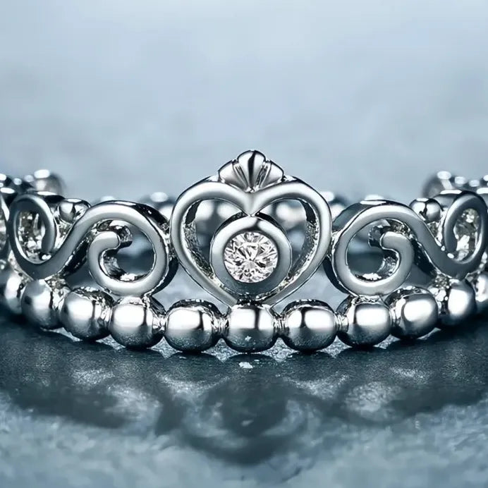 Eternity Women’s Hollow Out Cubic Zirconia Wedding Ring Sparkling Band