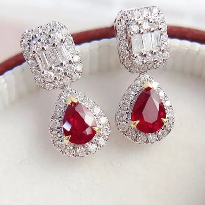 Silver Water Drop Earrings Zinc Alloy Acrylic Lightweight Women's Jewelry