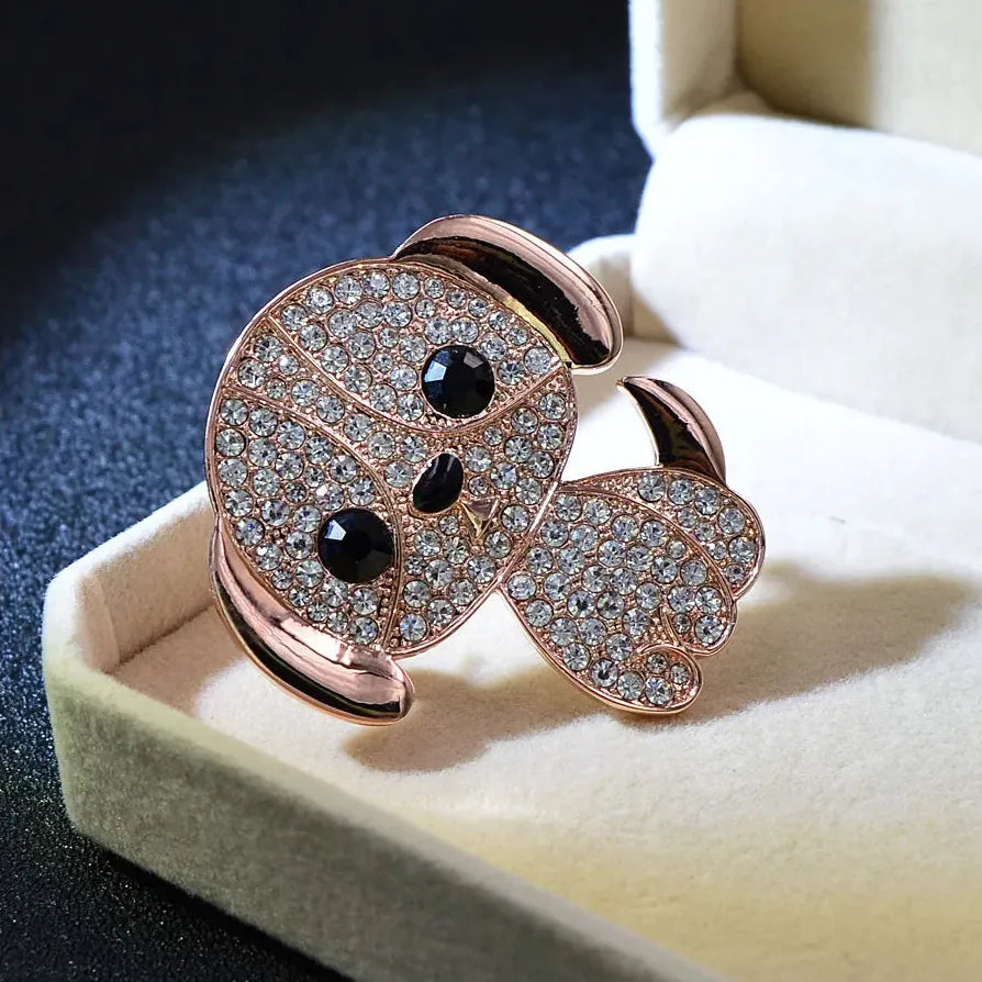Luxury Classic Puppy Brooch Gift for Men and Women