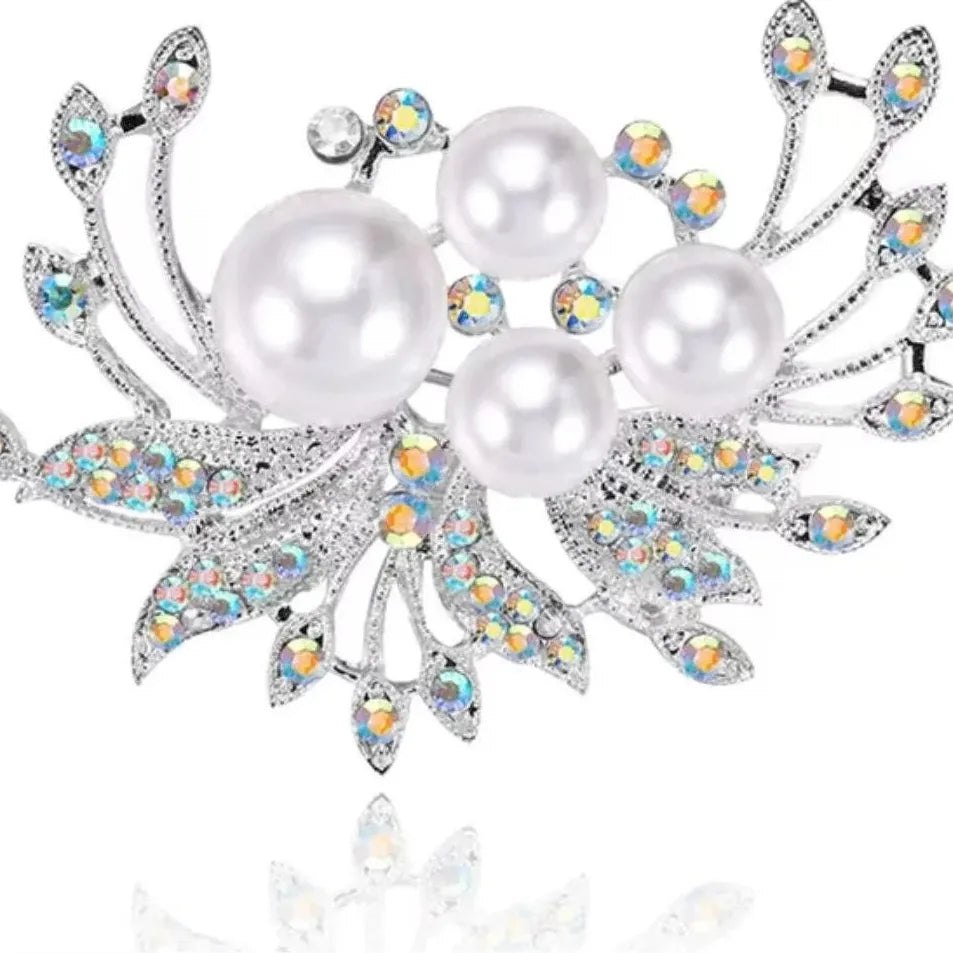 Floral Brooch Pin for Men & Women Wedding Gift Elegant Accessory