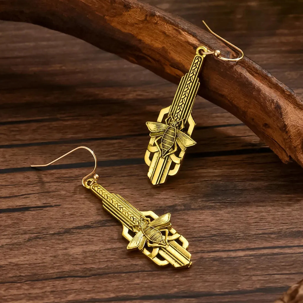 Vintage Cute Animals Zinc Alloy Metal Long Pendant Earrings for Women Gifts