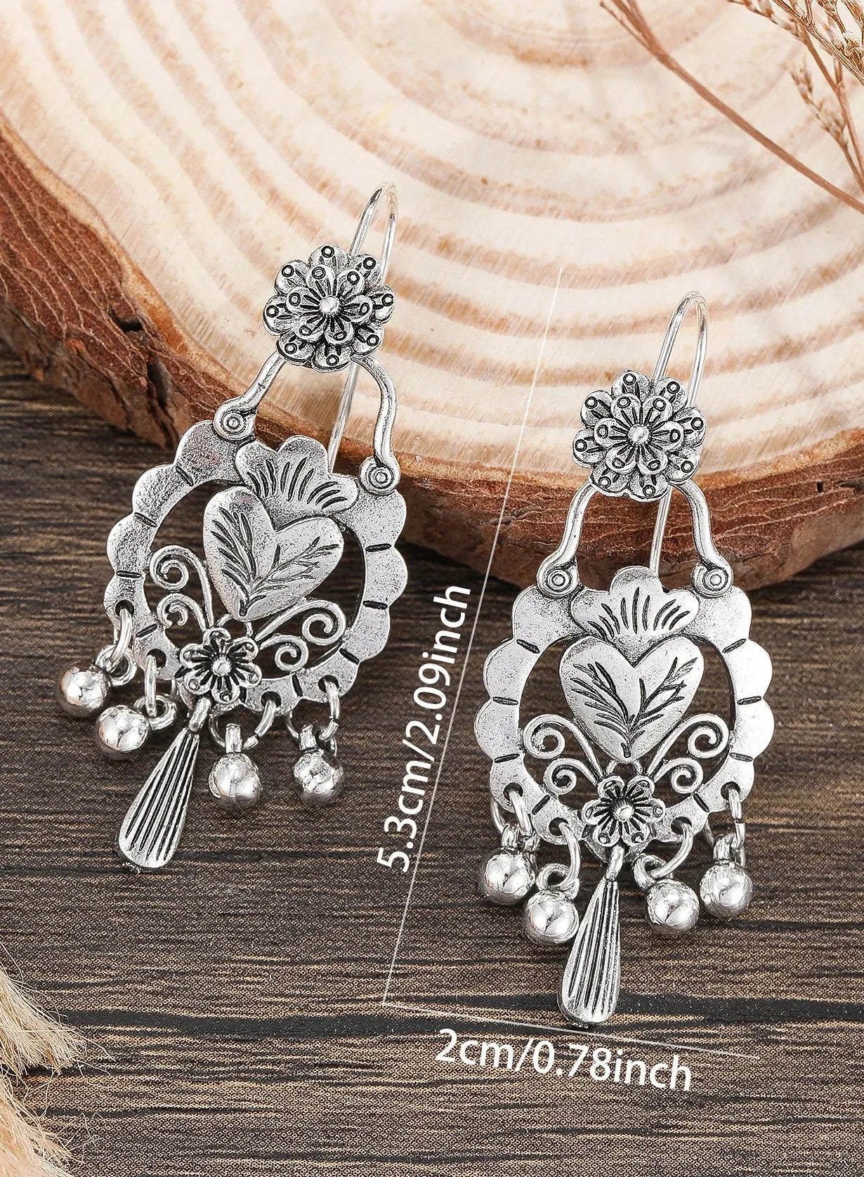 Bohemian Water Drop Long Geometric Alloy Dangle Earrings for Women