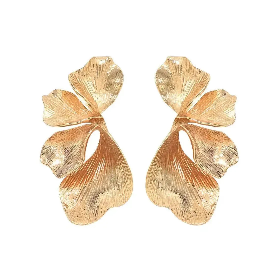 Vintage Plant Petal Drop Earrings for Women Colorful Fashion Jewelry