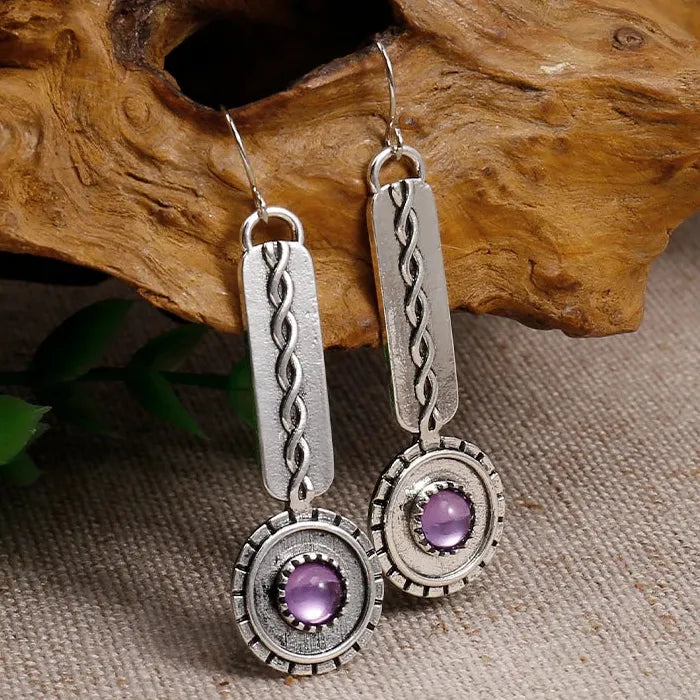 Handmade Punk Pendant Earrings for Women Zinc Alloy Simple Cool Jewelry