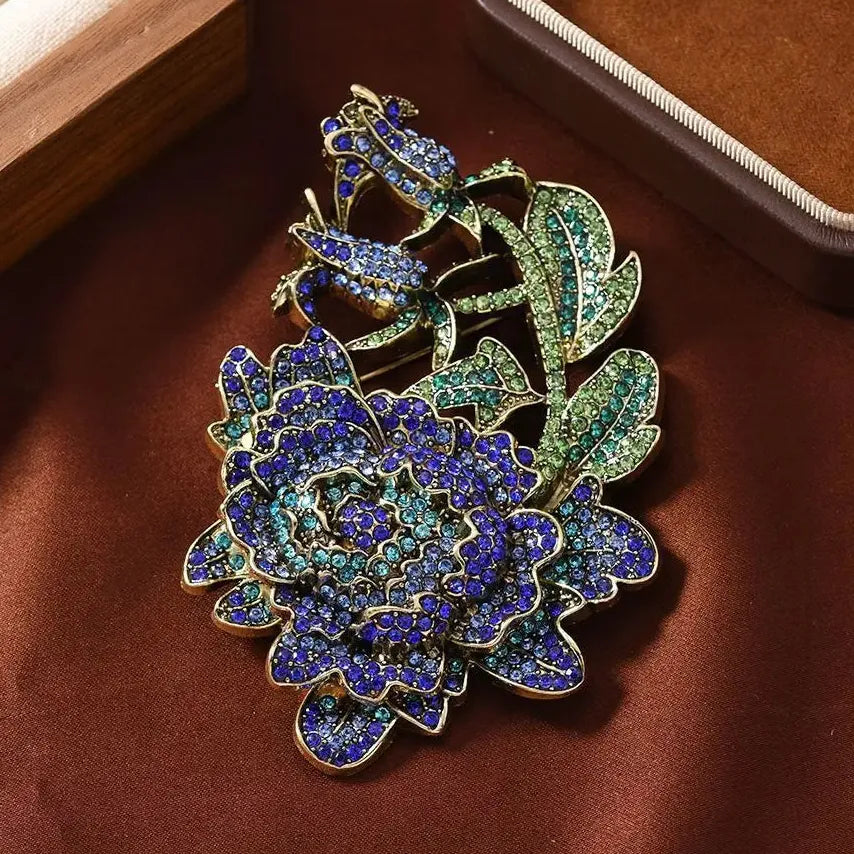 Classic Floral Brooch for Wedding Party Gift Men & Women