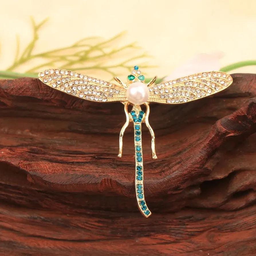 Luxury Dragonfly Brooch Jewelry Gift for Men & Women Classic Style