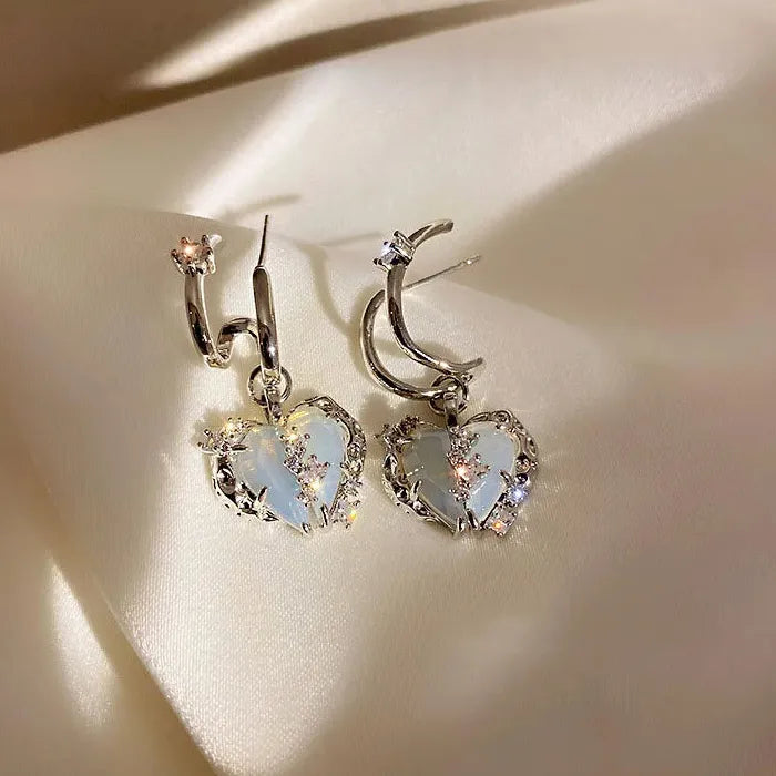 Korean Fashion Geometric Drop Earrings Women Zinc Alloy Jewelry