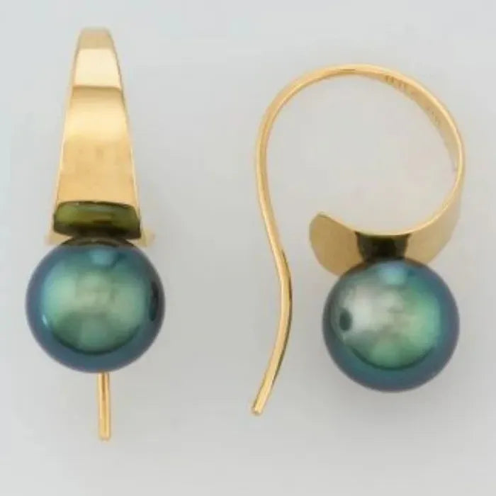 Gold Color Geometry Imitation Pearl Drop Earrings for Women Fashion Jewelry