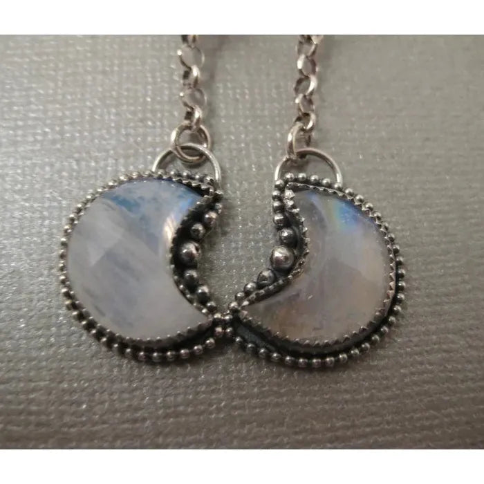 Retro Bohemian Sunflower Crescent Pendant Earrings Zinc Alloy for Women