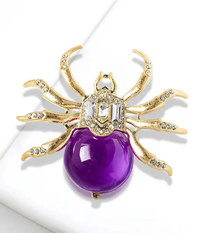Luxury Elegant Spider Brooch for Women and Men Gift Accessory