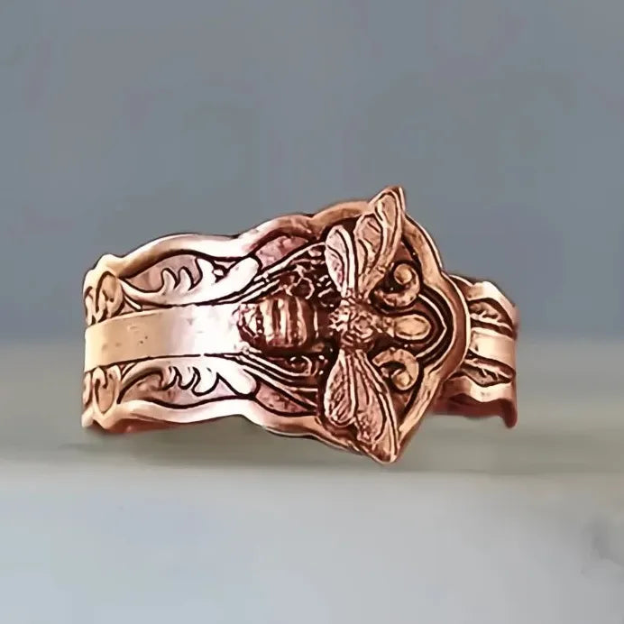 Vintage Bee Metal Rings for Women Girls Stylish Daily Wear Party Jewelry