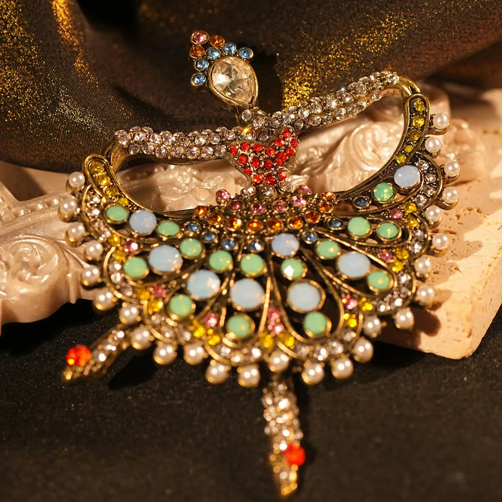 Elegant Ballet Girl Brooch Wedding Gift for Men and Women