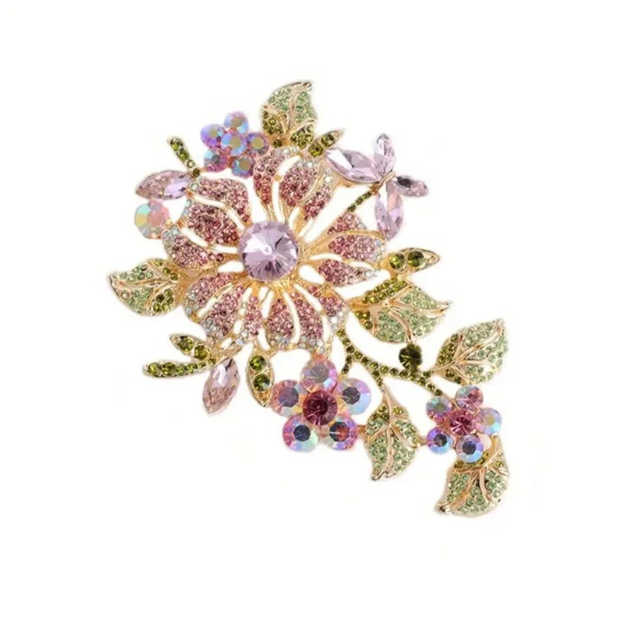 Classic Luxury Flower Brooch Pin for Men and Women Gift