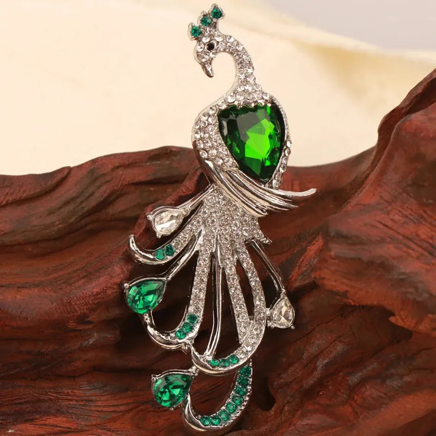 Luxury Peacock Phoenix Classic Brooch Pin for Women Gift