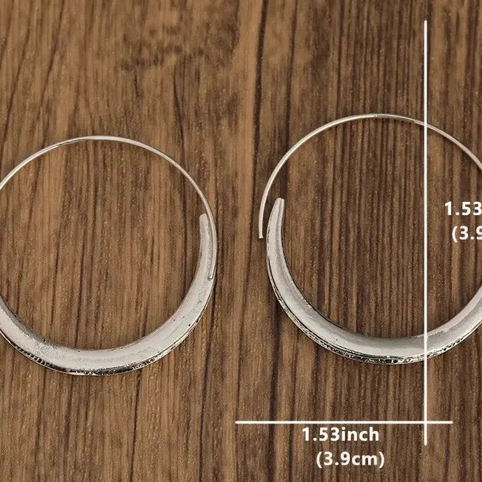 Chic Bohemian Zinc Alloy Drop Hoop Earrings for Women Stylish Minimalist Gift