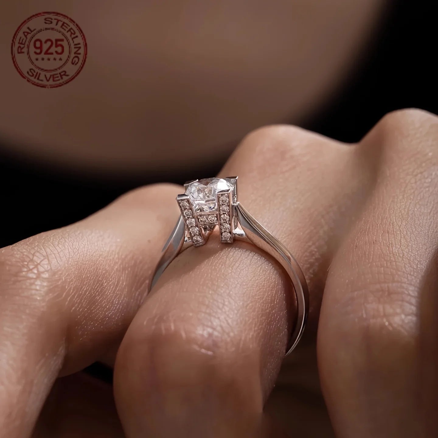 2.02CT Radiant Cut Lab Diamond Ring 925 Sterling Silver – White Gold Plated Engagement