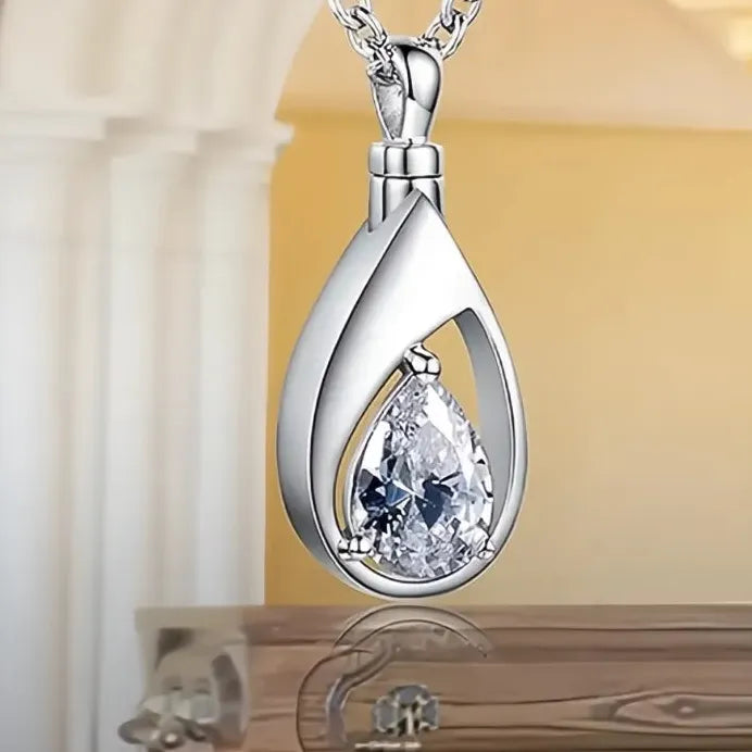 Geometric CZ Pendant Necklace for Women Wedding Engagement Gift Jewelry