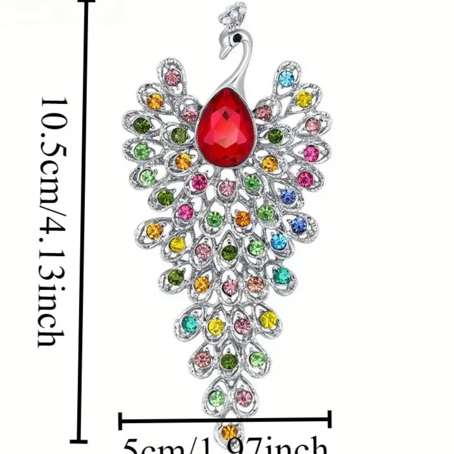 Luxury Peacock Phoenix Brooch Jewelry Gift for Men & Women