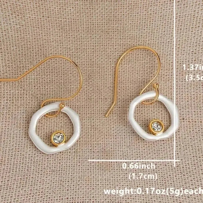 Luxury Crystal Drop Earrings Zinc Alloy Jewelry for Women Party Birthday