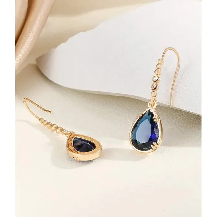 Blue Pendant Mid Length Summer Drop Earrings Zinc Alloy Women's Jewelry