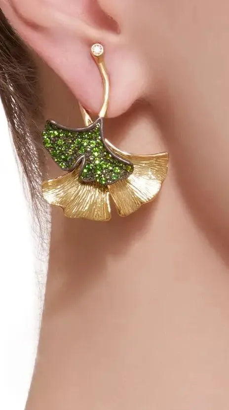 Gold Color Zinc Alloy Hoop Earrings for Women Daily Wear Statement Jewelry