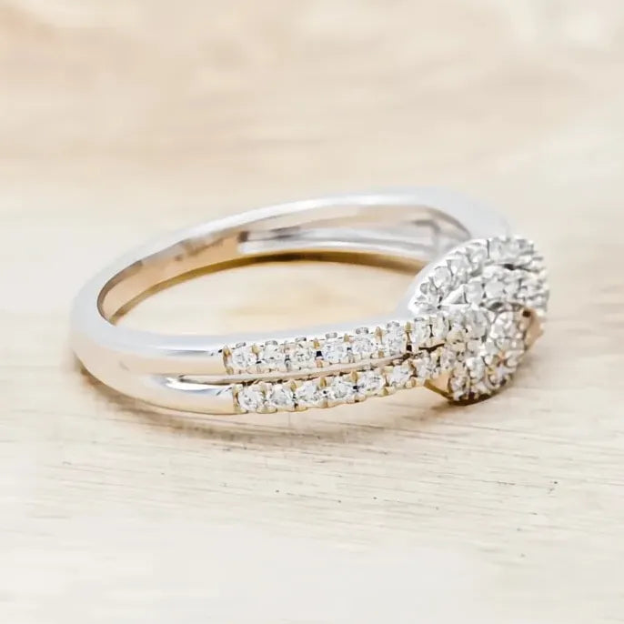 Silver Color Knot Ring for Women Cubic Zirconia Inlaid Wedding Band Fashion Jewelry