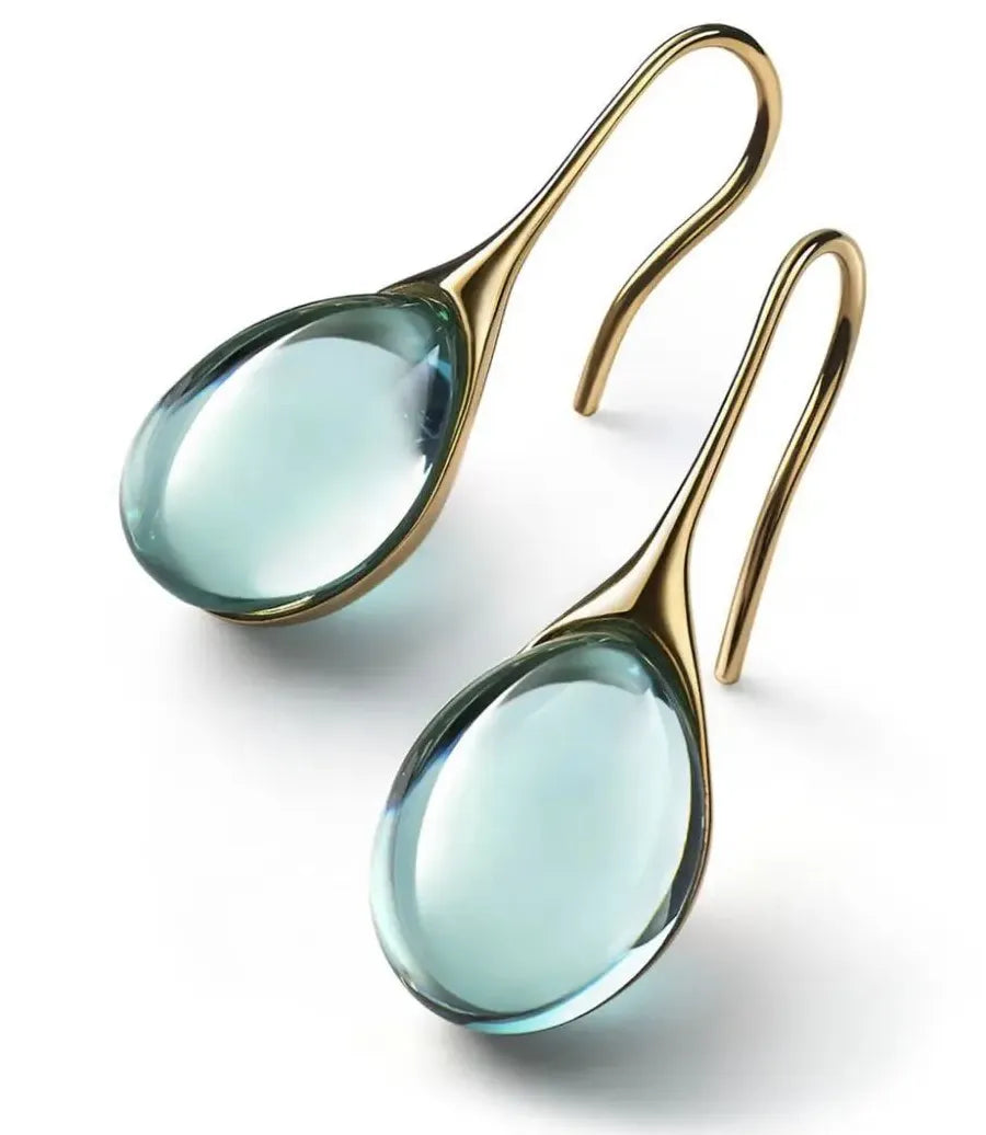 Delicate Gold Color Zinc Alloy Hook Dangle Earrings 8 Colors for Women Wedding