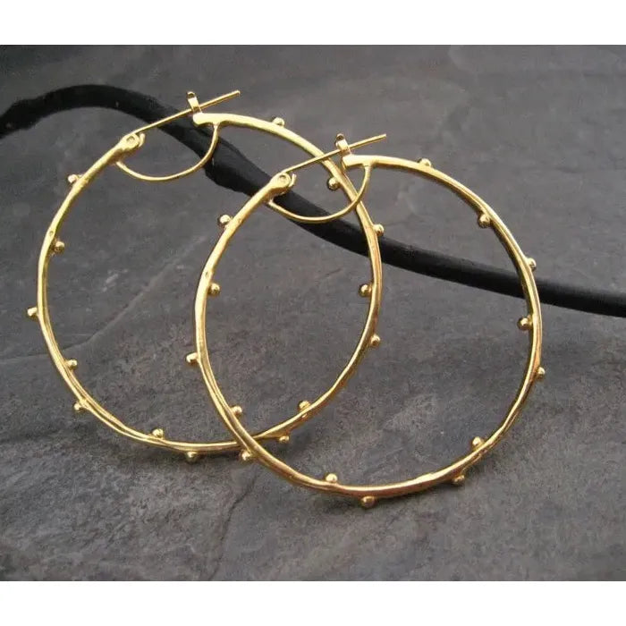 Large Round Zinc Alloy Drop Earrings, Hip-Hop Statement Jewelry for Women