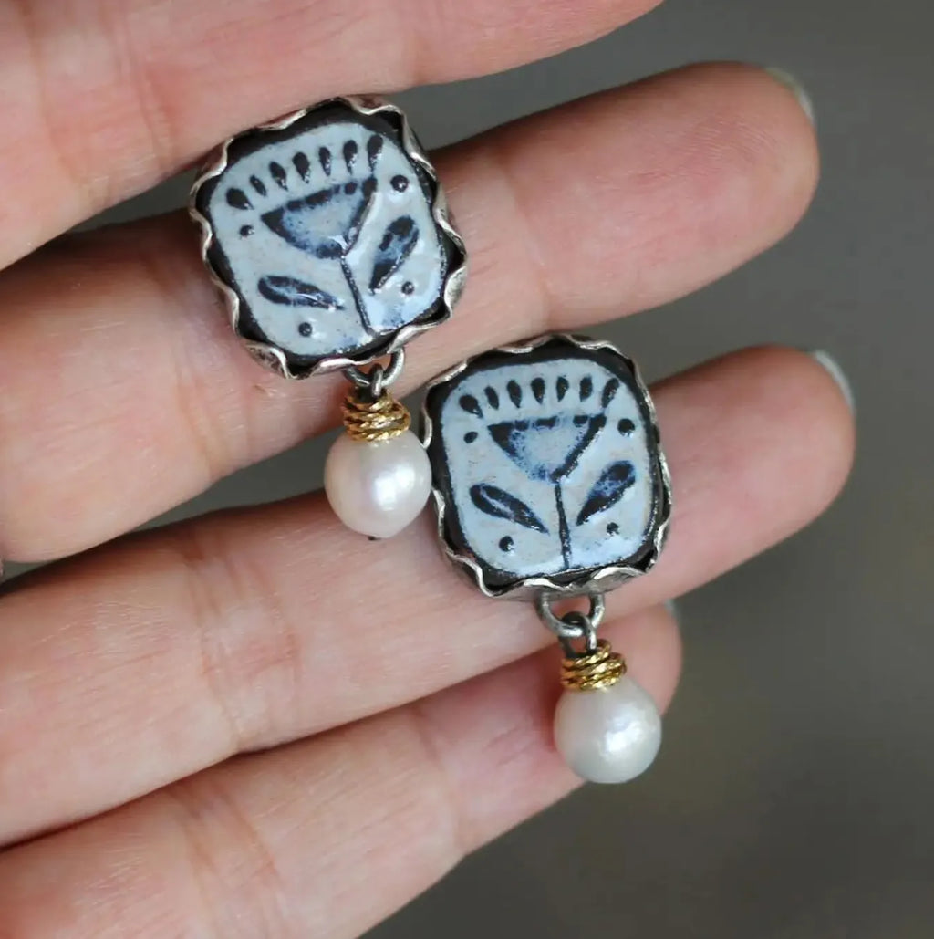 Fashionable Pearl Drop Animal Earrings for Women Cocktail Party Jewelry