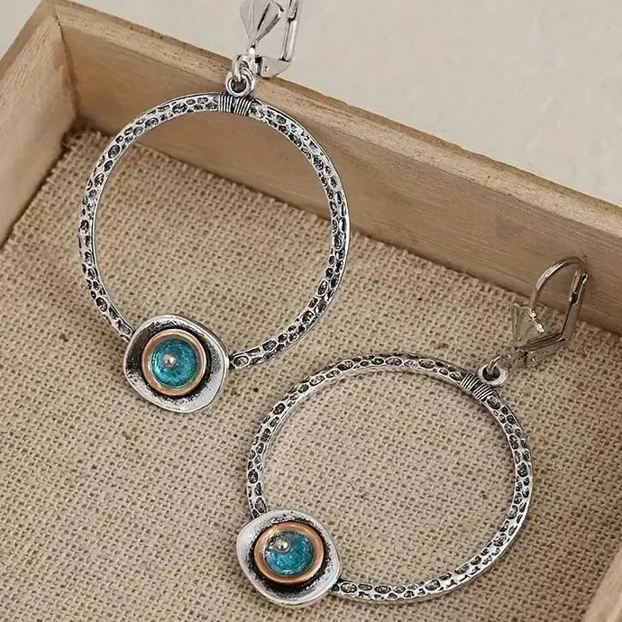 Retro Bohemian Zinc Alloy Drop Earrings for Women Daily Wear Fashion
