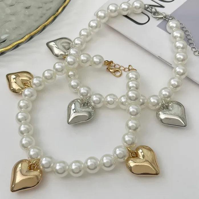 2Pcs Adjustable Simulated Pearl Anklet Set for Women Elegant Foot Chain Jewelry