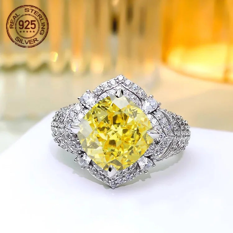 2026 Exquisite 925 Sterling Silver Vintage Princess Ring – AAAAA Zircon Wedding Band