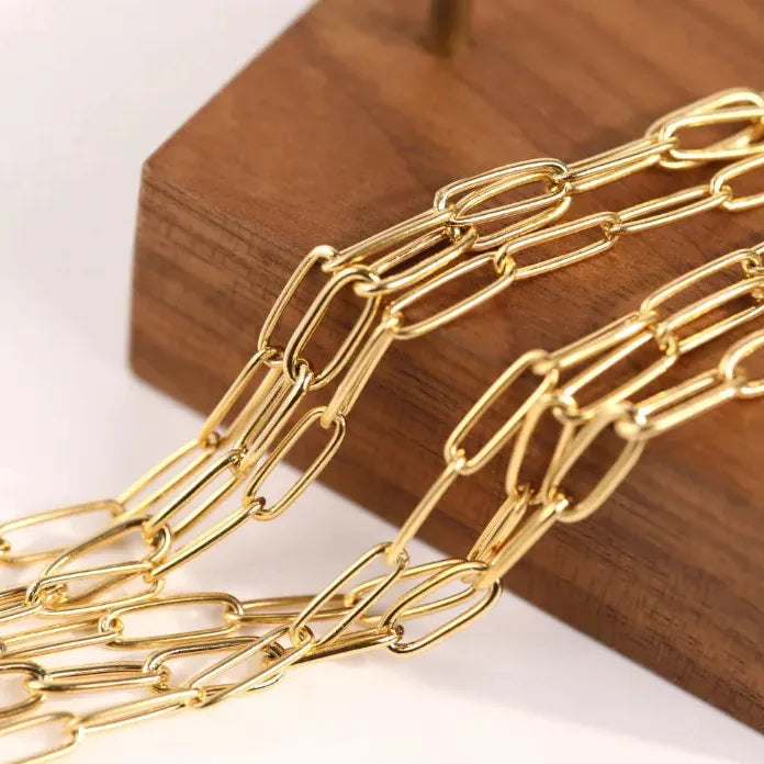 Gold Plated Stainless Steel Geometric Animal Charm Pendant Necklace Trendy Jewelry