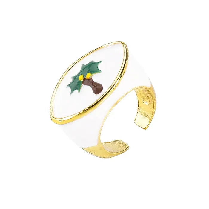 Adjustable Flower Tree Leaf Eye Rings for Women Men Gift 2025 Vintage Jewelry