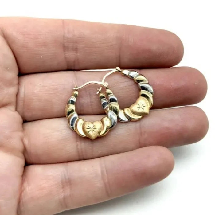 Golden Oval Zinc Alloy Earrings Simple Geometric Style for Women Birthday Gift