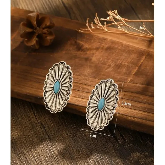 Vintage Indian Tribal Bohemian Zinc Alloy Women's Earrings Gift Accessory