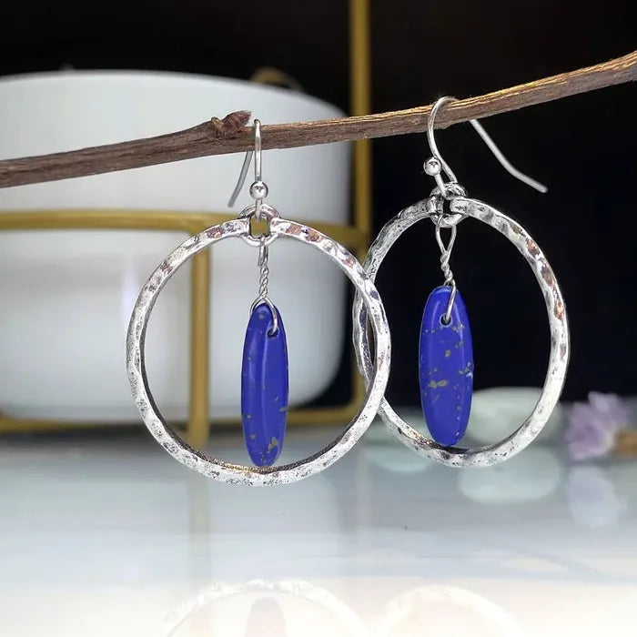 Vintage Ethnic Style Bohemian Women's Zinc Alloy Round Water Droplet Earrings