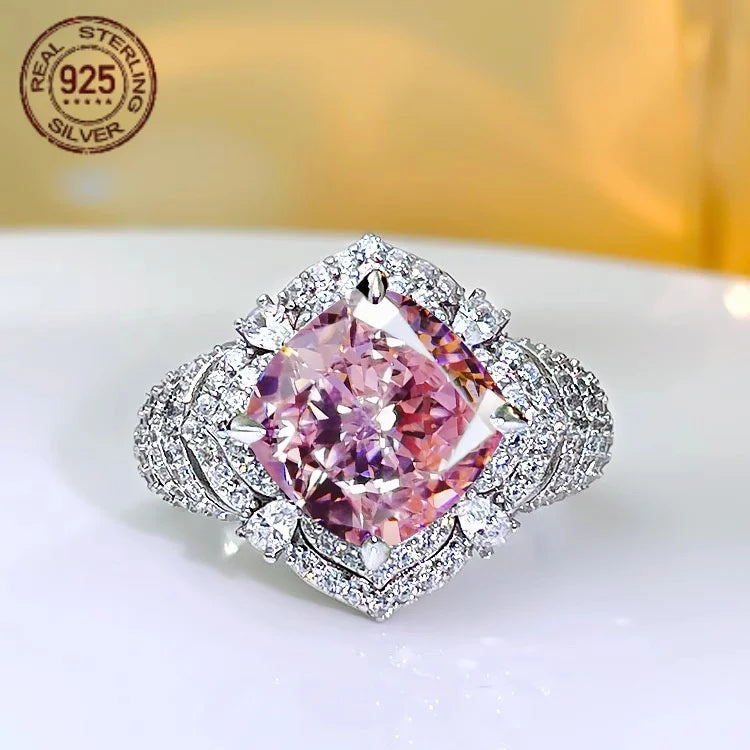 2026 Exquisite 925 Sterling Silver Vintage Princess Ring – AAAAA Zircon Wedding Band