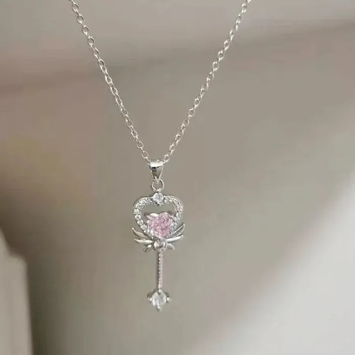 Romantic Gothic Rose Clavicle Chain Necklace Adjustable Plant Pendant Choker for Women