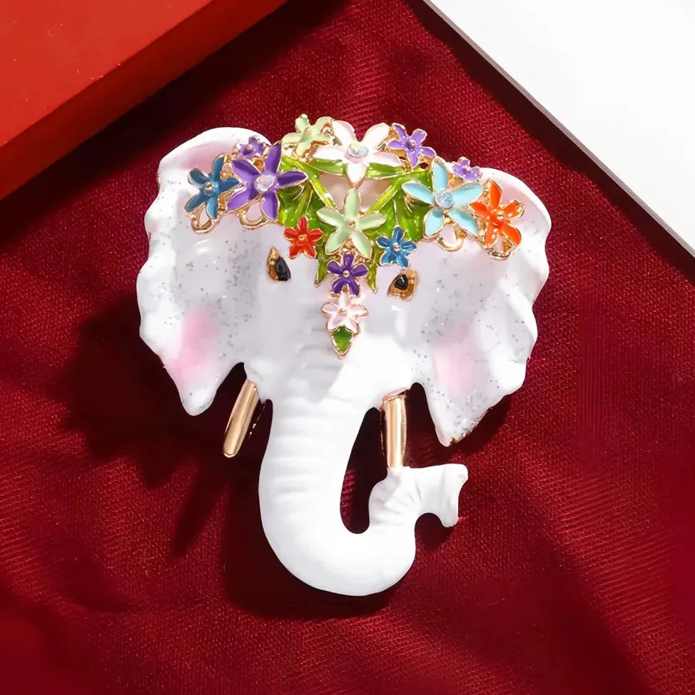 Classic Elephant Brooch Wedding Gift for Women and Men Stylish Accessory